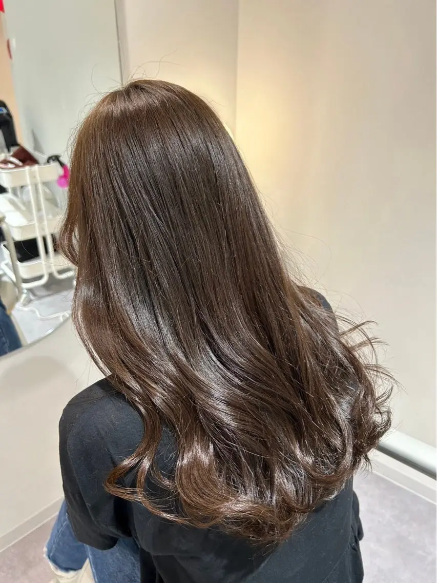 【カラーダメージさせない❣】髪質改善ワンカラー＋トリートメント✨️✨️の写真