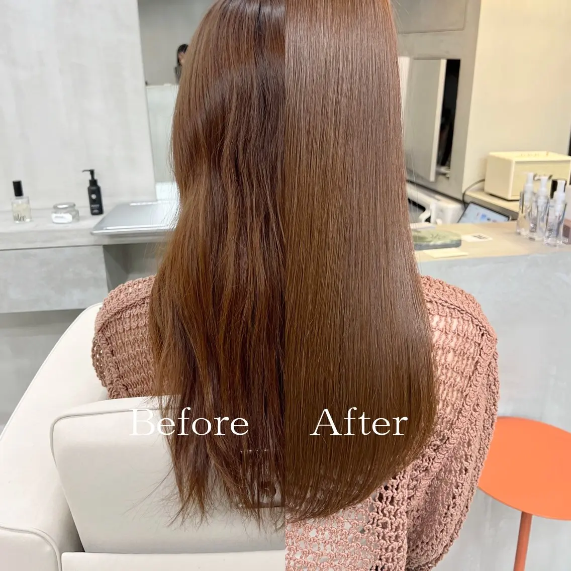 セミロング カット トリートメント ヘッドスパ カット無料/髪質改善 髪質根本改善/艶髪のヘアスタイル