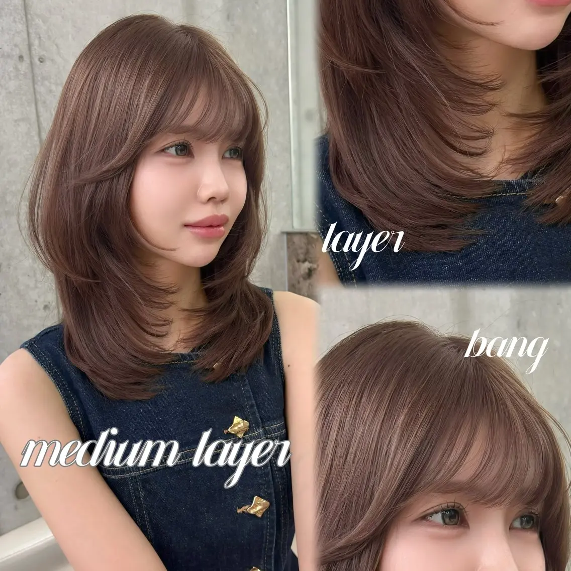 ミディアム カラー カット ヘアカラー トリートメント ブリーチなしベージュ 🤎kotomiのヘアスタイル