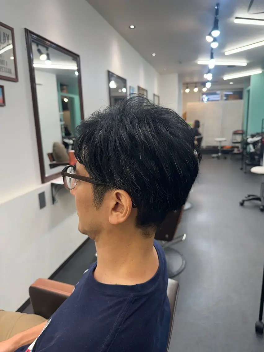 メンズ ビジネス マッシュ ツーブロック MOMO 💕💕のヘアスタイル