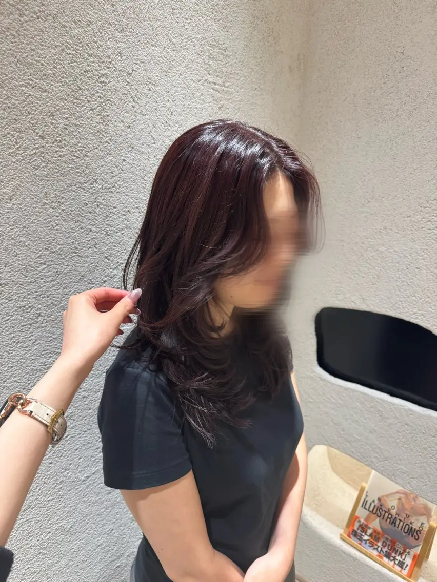 セミロング ヘアカラー トリートメント ヘッドスパ ヘアセット ホノカ🫧 モデル募集のヘアスタイル