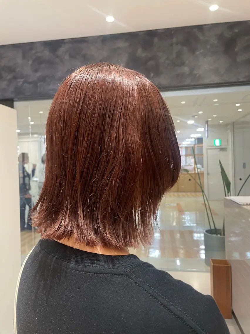 セミロング カット ヘアカラー ナチュラルカラー 児玉優香のヘアスタイル