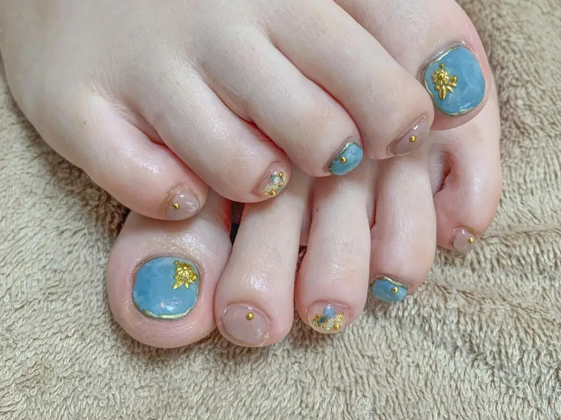 ネイル フットネイル nail salon en familleのネイルデザイン