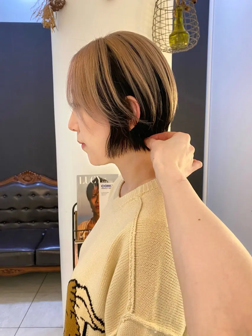 ショート カラー カット ヘアカラー トリートメント mai / linoah˚✧のヘアスタイル