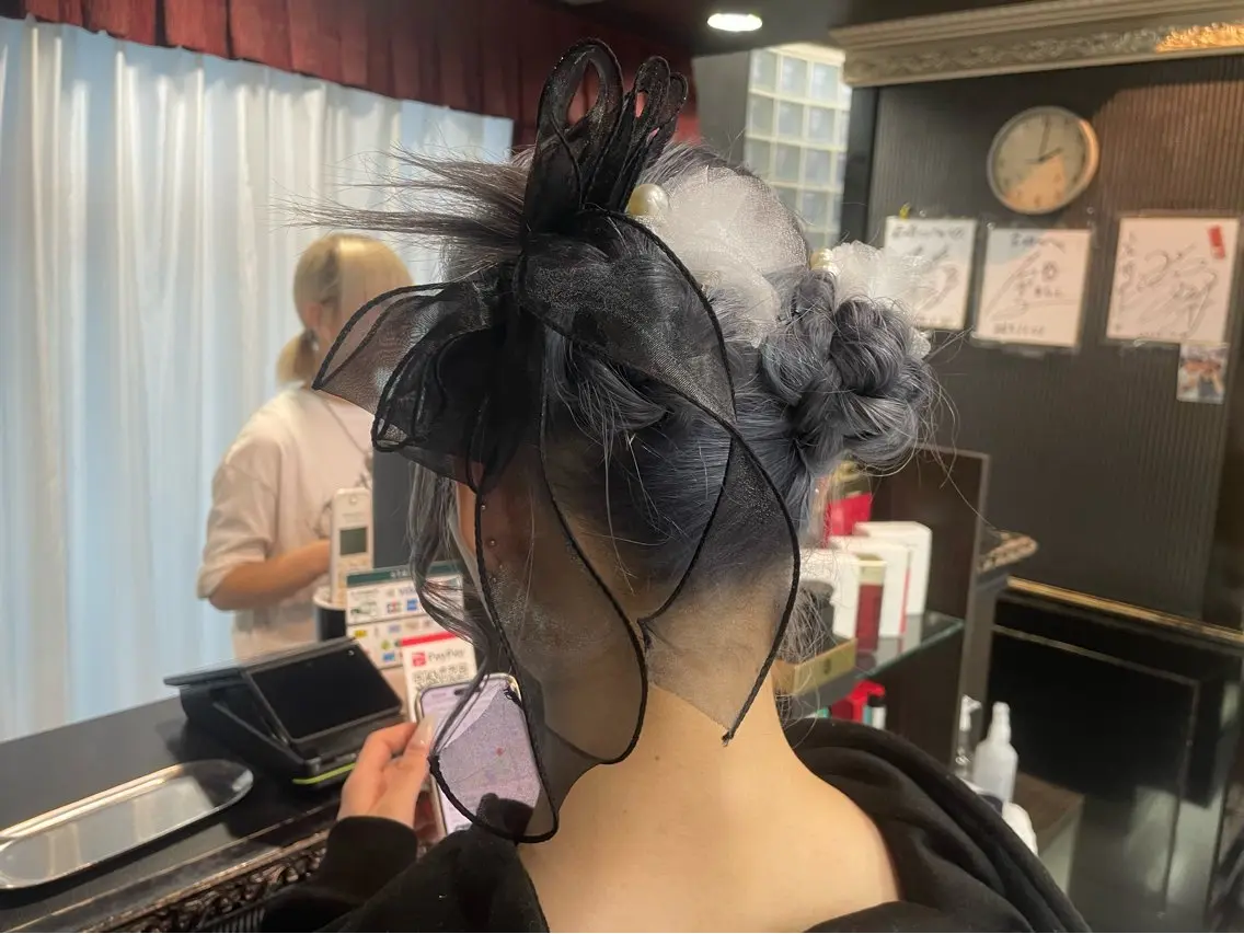 ロング お団子ヘア ヘアセット 量産ヘアセット/ ヘアメAyakaのヘアスタイル