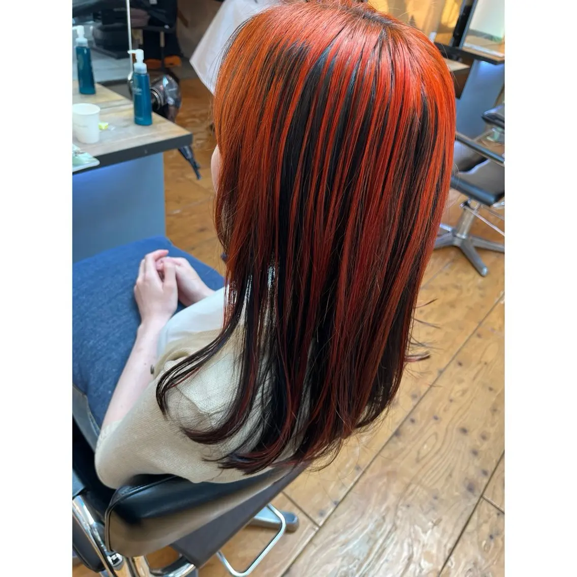 セミロング カラー セミロングパーマ ボブ 髪質改善 トリートメント Lagom なかだのヘアスタイル