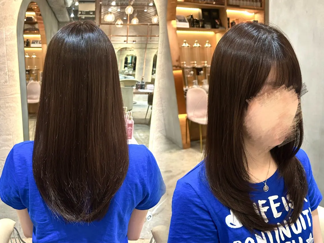 カラー ヘアカラー トリートメント 🫧透明感カラー／ HARUSE🪄❄️のヘアスタイル