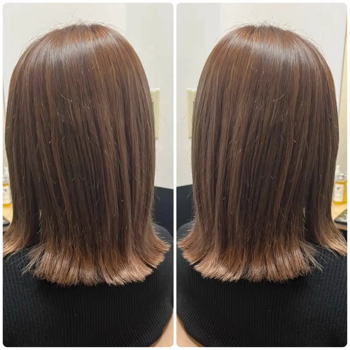 ミディアム カラー 石川 晴那のヘアスタイル