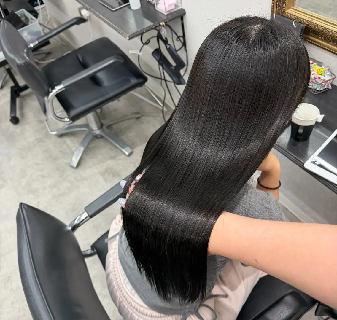 ロング 縮毛矯正 🫧透明感カラー🫧 髪質改善🫧清水南海のヘアスタイル
