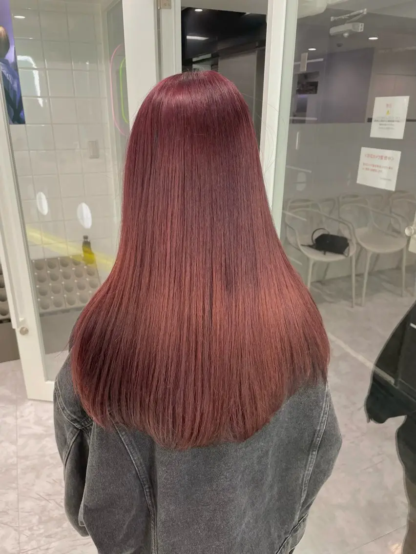 ロング カラー 💖似合わせカラー レイヤー💖縮毛矯正のヘアスタイル