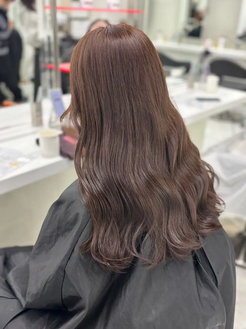 ロング カラー ヘアアレンジ ヘアカラー トリートメント ヘアセット 垢抜け透明感 カラー🪽ྀི🤎のヘアスタイル
