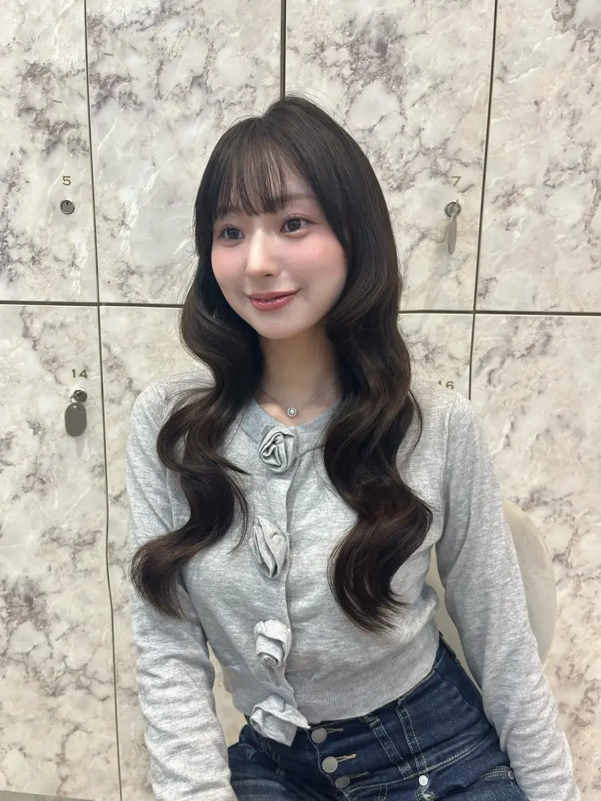 ロング カット ヘアカラー レイヤー/ワンホン 新宿🤍Maiのヘアスタイル