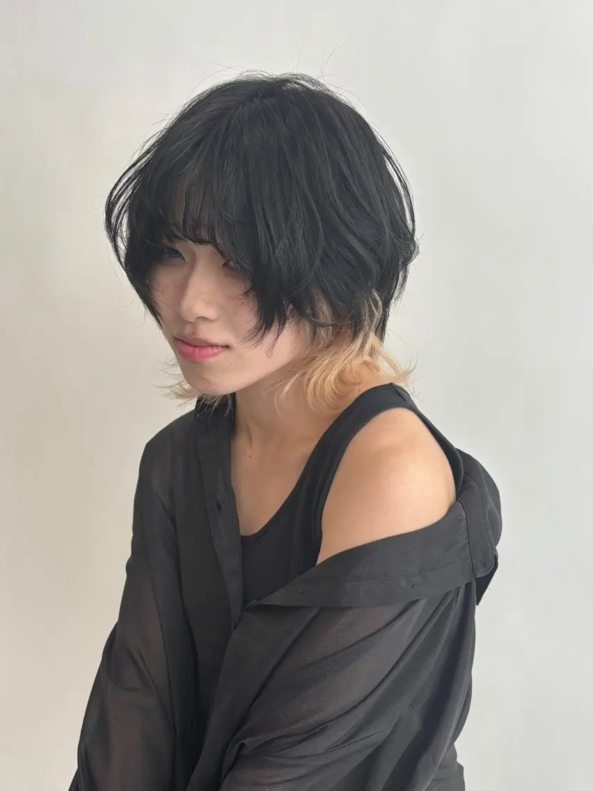 ショート ヘアアレンジ ウルフカット 名古屋/栄/ カラー/はるなのヘアスタイル