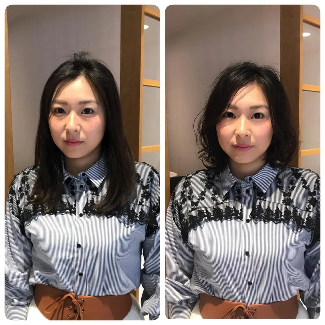 ミディアム パーマ ボブ カット パーマ トリートメント 高橋 昭雄のヘアスタイル