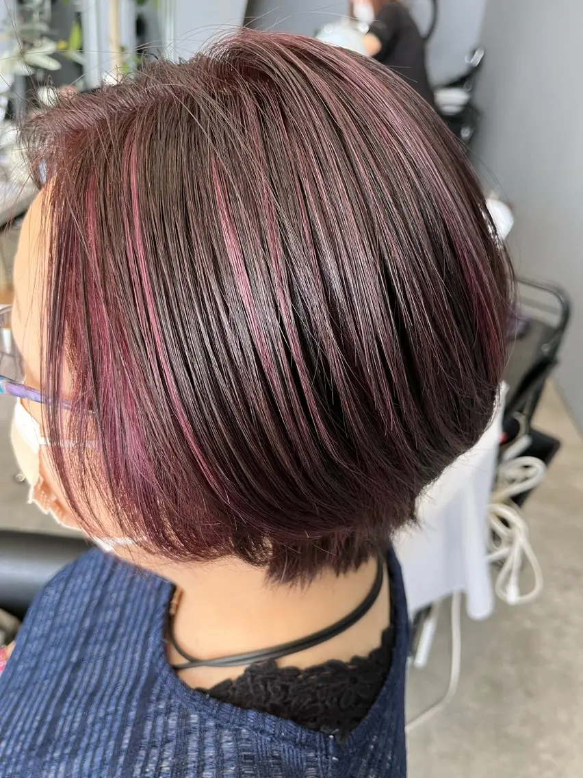 ショート カラー 髪質改善・ショートレ イヤーボブ🧡関玲子のヘアスタイル