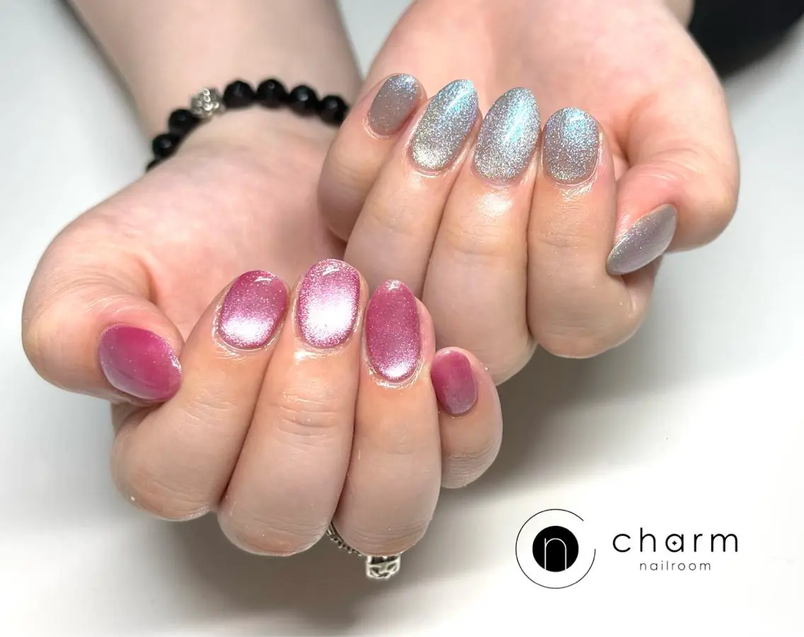 ネイル ハンドネイル ネイルルーム チャームのネイルデザイン