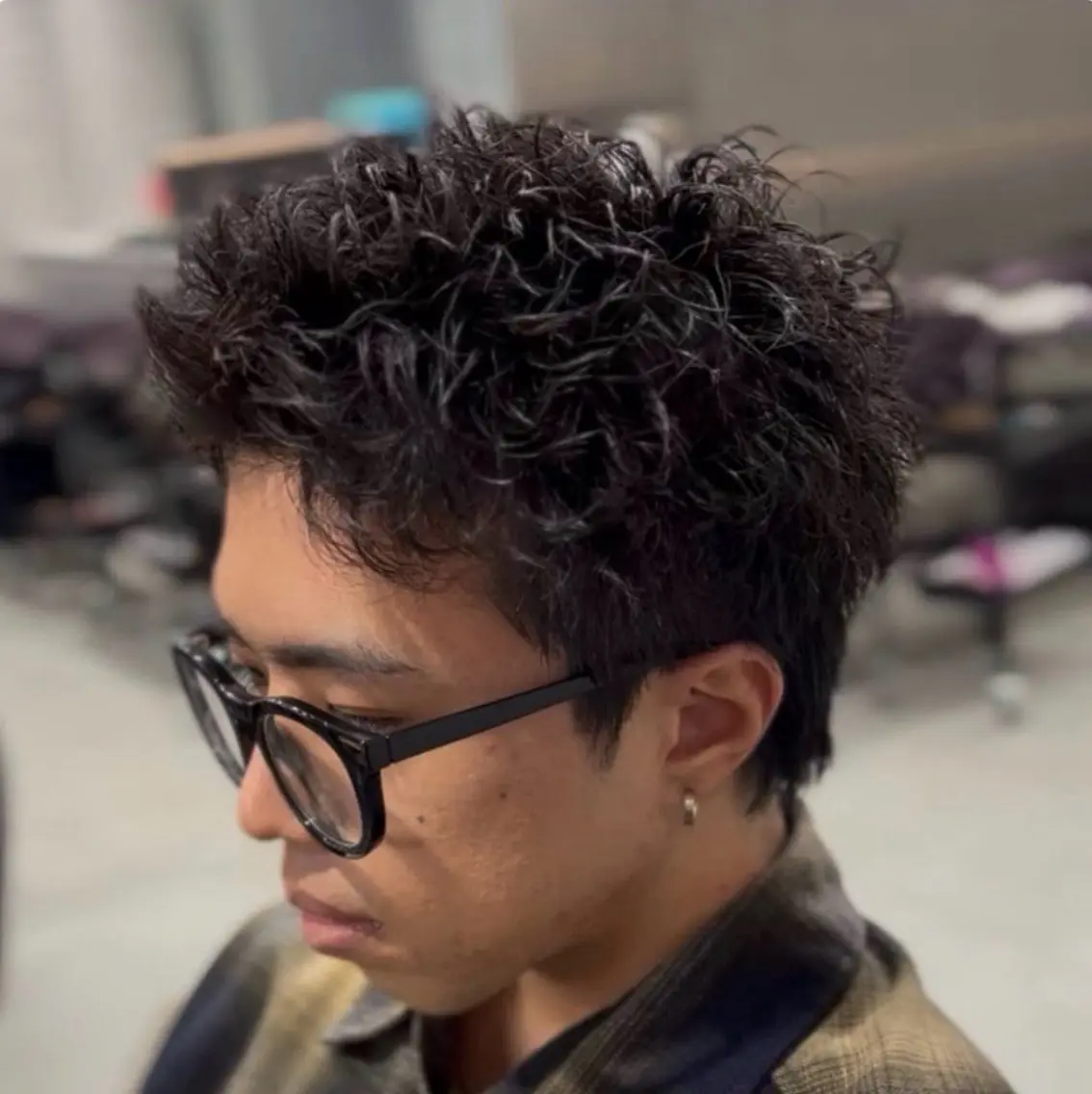 ショート カラー パーマ メンズ メンズパーマ スパイキーショート ショートヘア カット パーマ 🔥メンズ 特化🔥菊水皐暉🔥のヘアスタイル