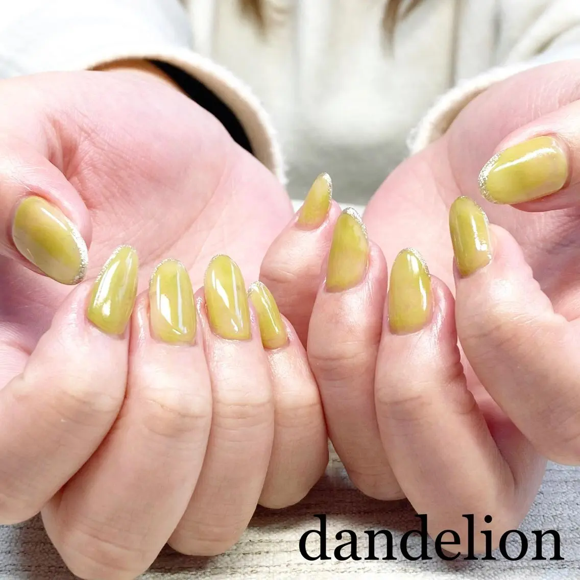 ネイル ハンドネイル ハンドケア dandelion ダンデライオンのネイルデザイン