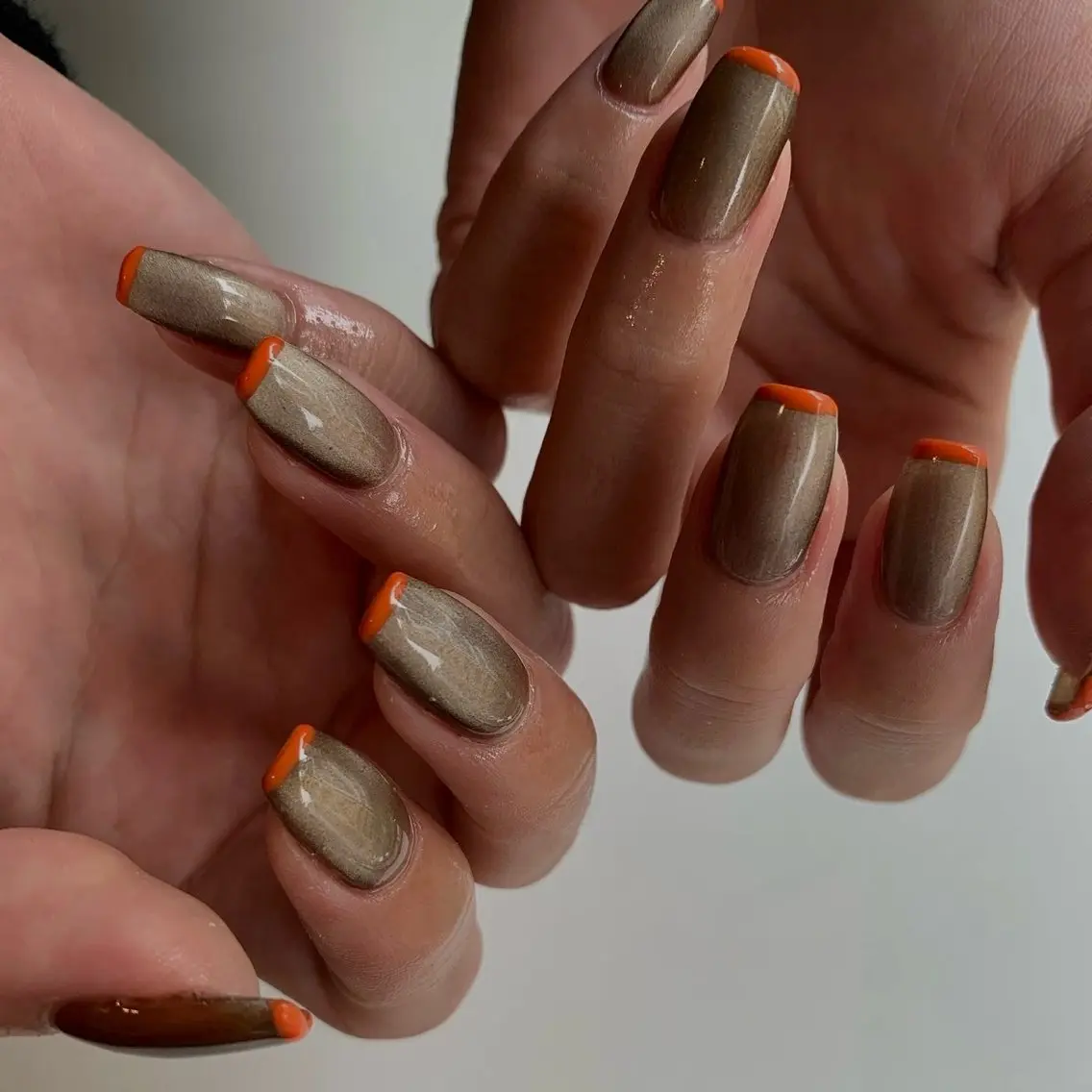 ネイル フレンチネイル マグネットネイル ハンドネイル nailsalon nuit.のネイルデザイン