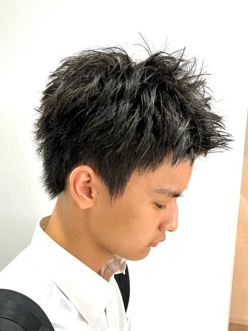 ショート メンズ スパイキーショート ショートヘア 新潟メンズパーマ 新潟駅/小田拓実のヘアスタイル