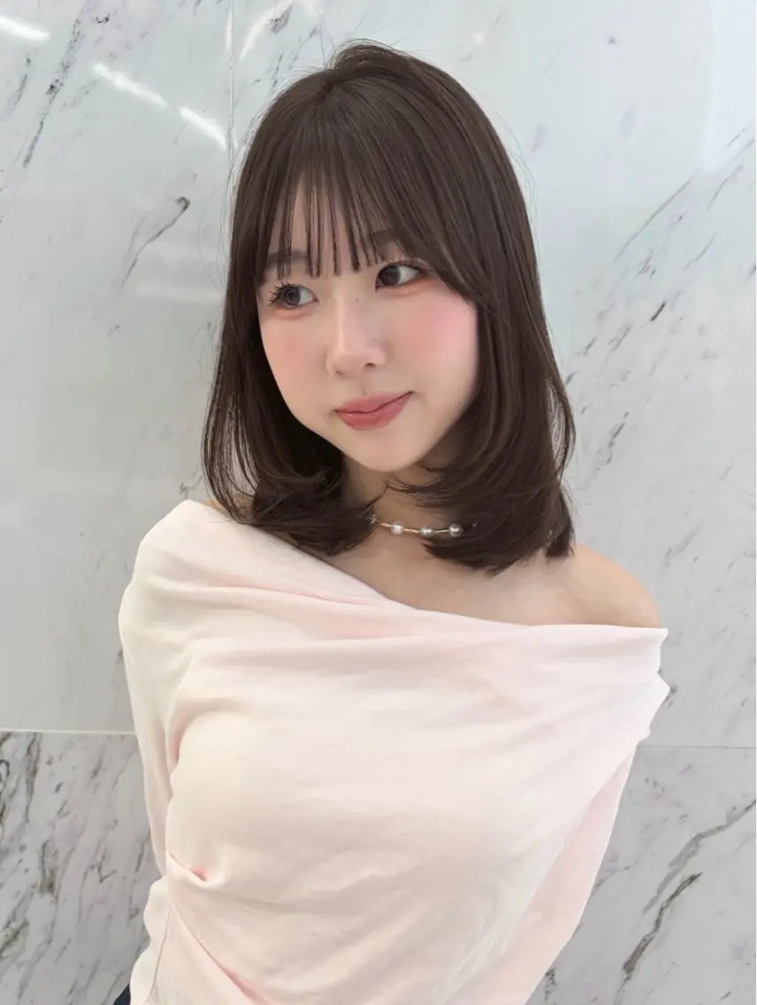 ミディアム カラー カット ヘアカラー ParveMix ♡白神みやびのヘアスタイル