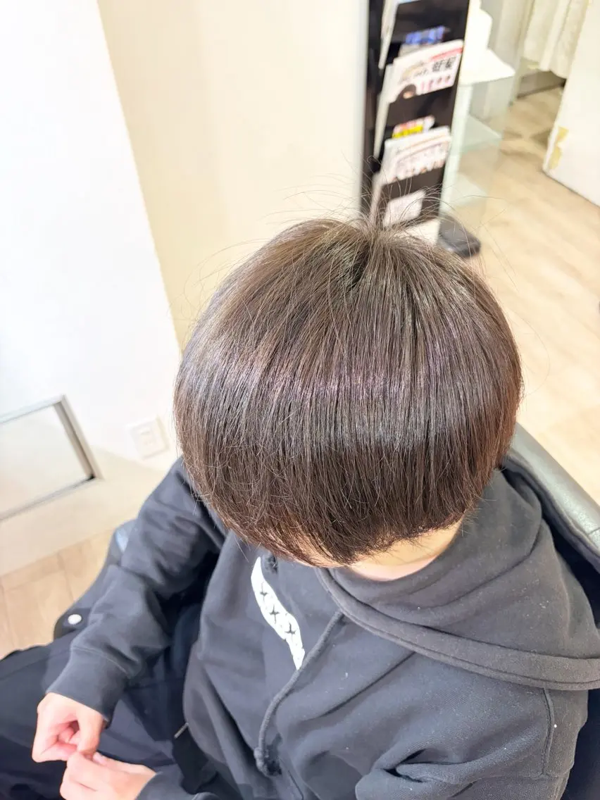 カラー メンズ アッシュ アッシュブラウン ブラウンカラー 透明感カラー オレンジ ⚡️メンズパーマ⚡️ masaのヘアスタイル