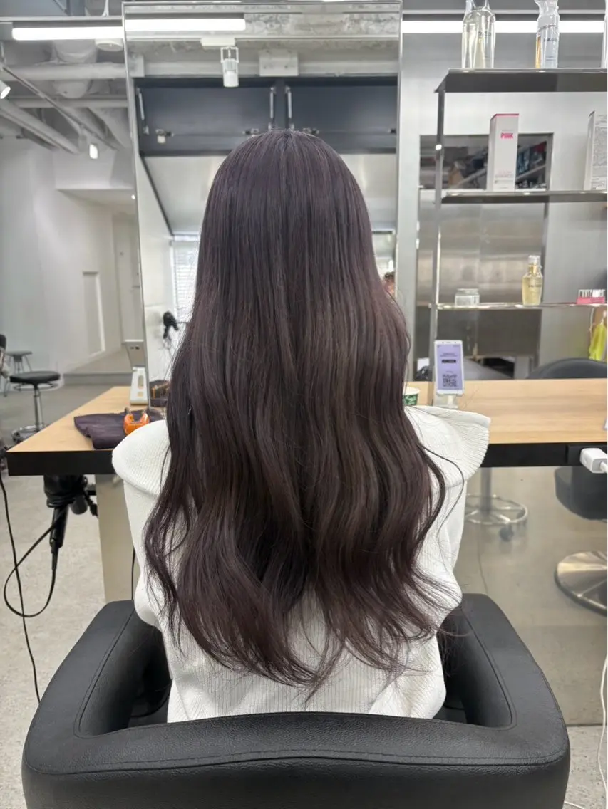 ロング ヘアカラー miku/ラベンダー 透明感カラー🪻❤︎のヘアスタイル
