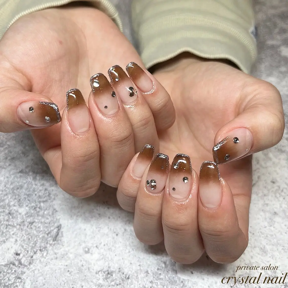 ネイル グラデーション Crystal Nailのネイルデザイン