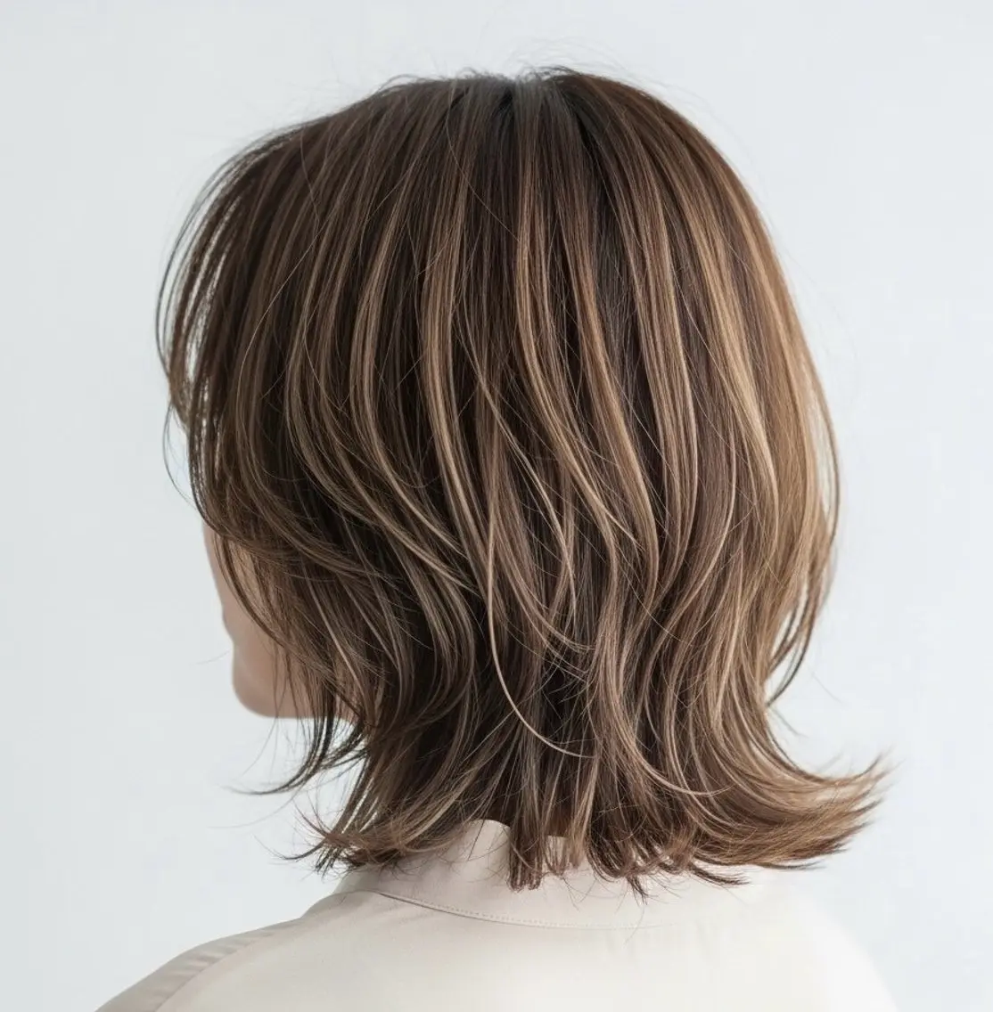 ミディアム カラー カット ヘアカラー トリートメント 白髪率別白髪ぼかし /なおき/表参道のヘアスタイル