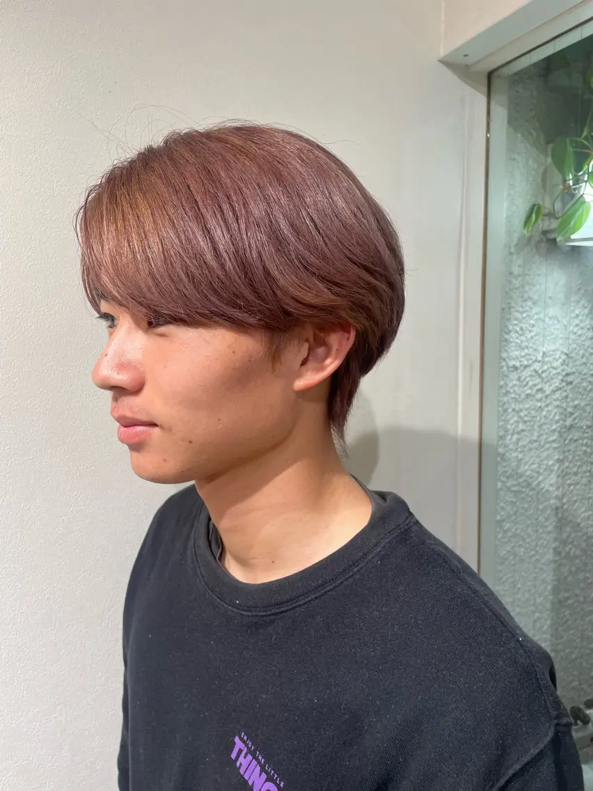 ショート カラー メンズ ダブルカラー ヘアカラー コトミ【メンズ】 【曲がる縮毛矯正】のヘアスタイル