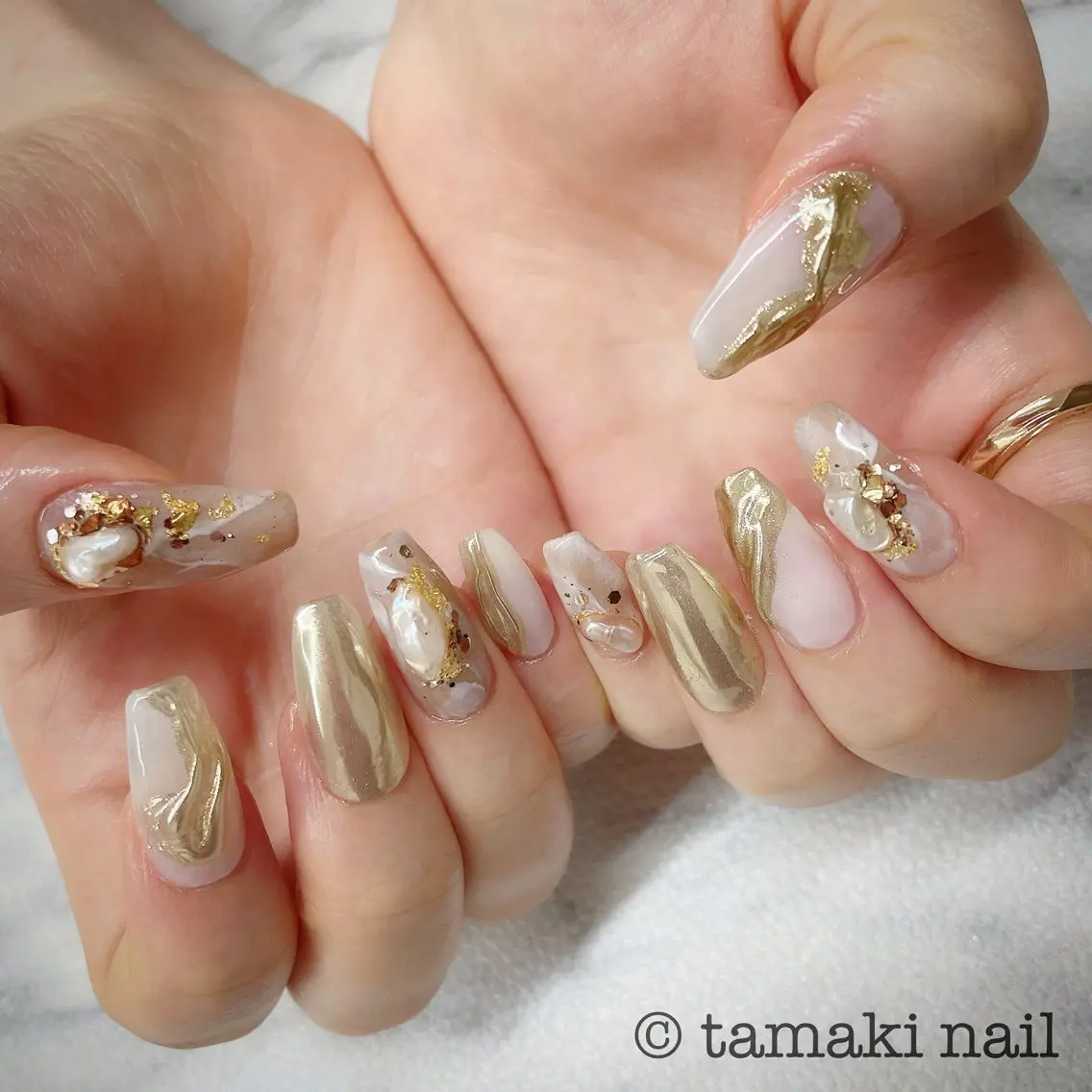 ネイル ニュアンスネイル MAYME TAMAKIのネイルデザイン