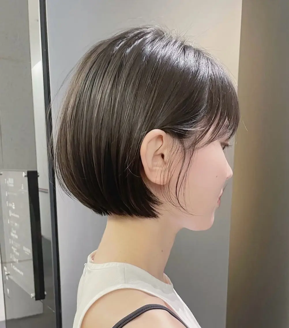 ミディアム ヘアアレンジ ボブ 境町/透明感カラー/ レイヤー/中茎涼太のヘアスタイル