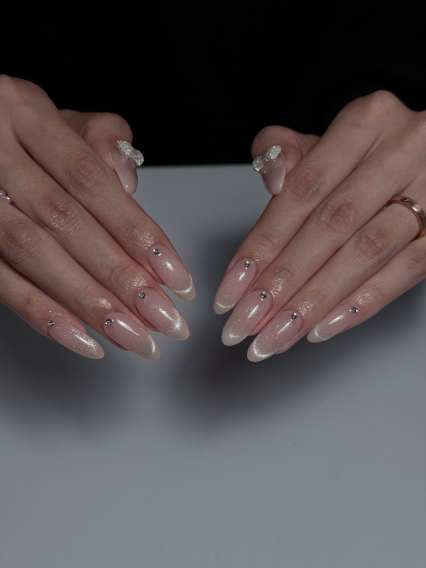 ロング 韓国風ヘア ロング クリスマス ハンドネイル Miyabie' Nail Salonのネイルデザイン