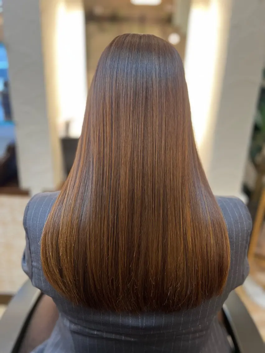 ロング カラー 石野 しおりのヘアスタイル