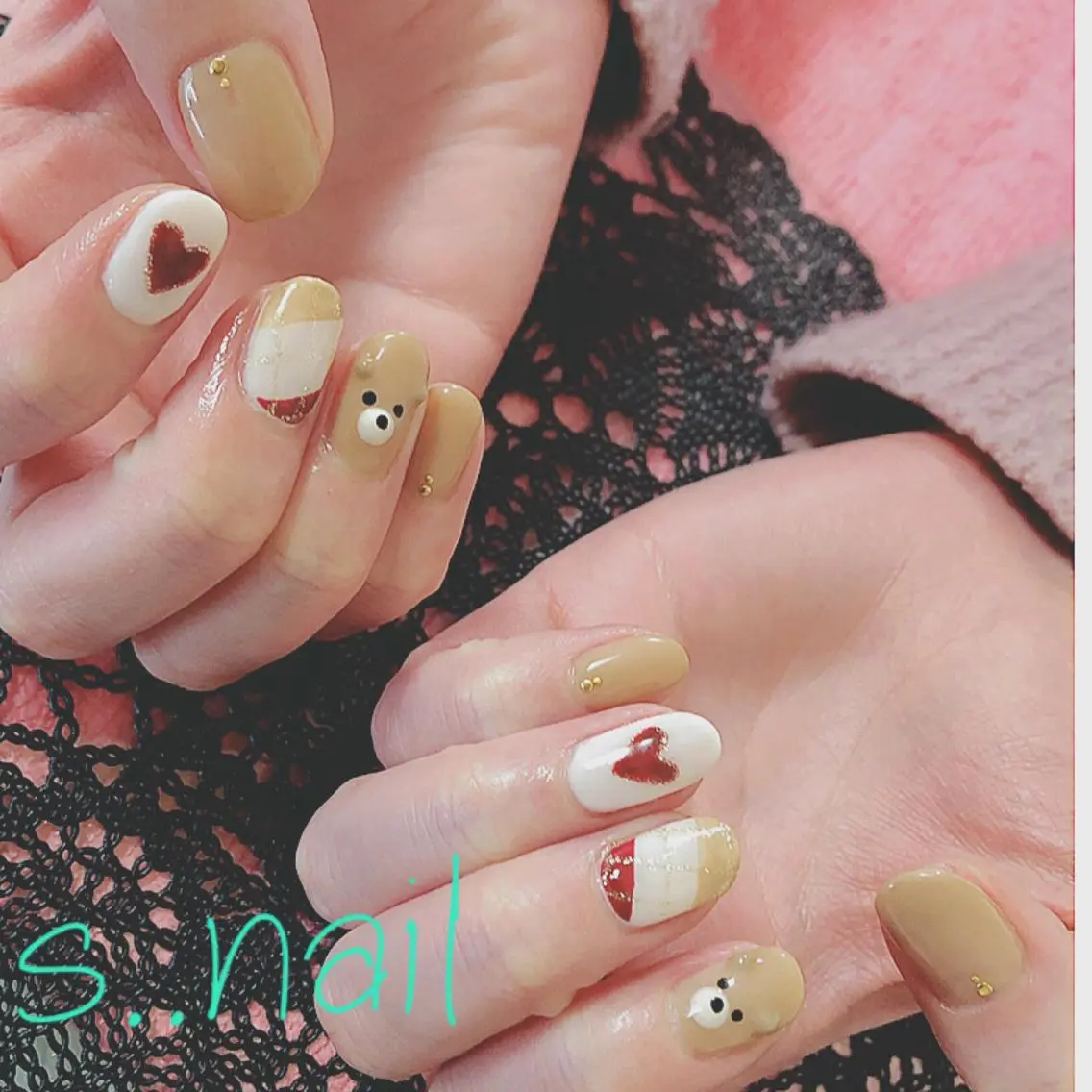 ネイル ぷっくりネイル 冬ネイル ハンドネイル フットネイル s..nail / MORITAのネイルデザイン