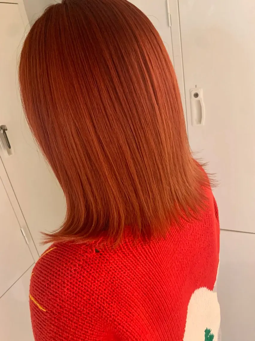 セミロング ヘアカラー ✨ハイトーン✨艶髪 ✨髪質改善✨和田のヘアスタイル
