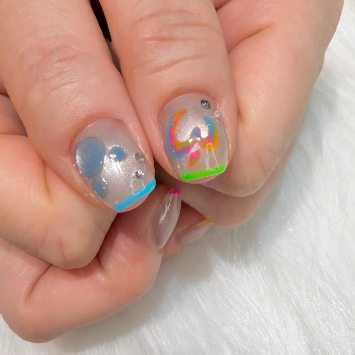 ネイル ハンドネイル MEI 🍑 nail OAKのネイルデザイン