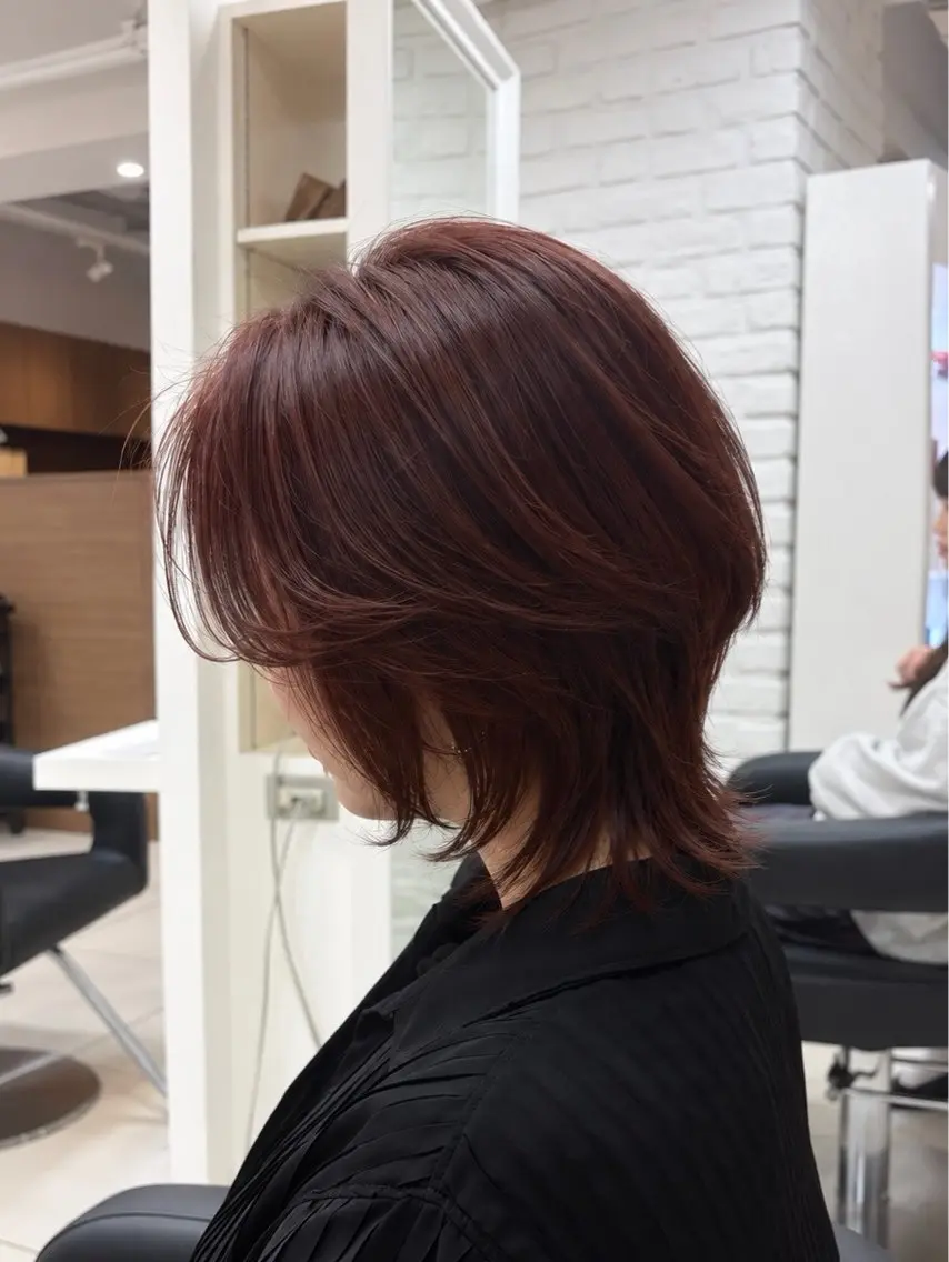 ショート カット 【くびれウルフ/ レイヤー】🖤ゆまののヘアスタイル