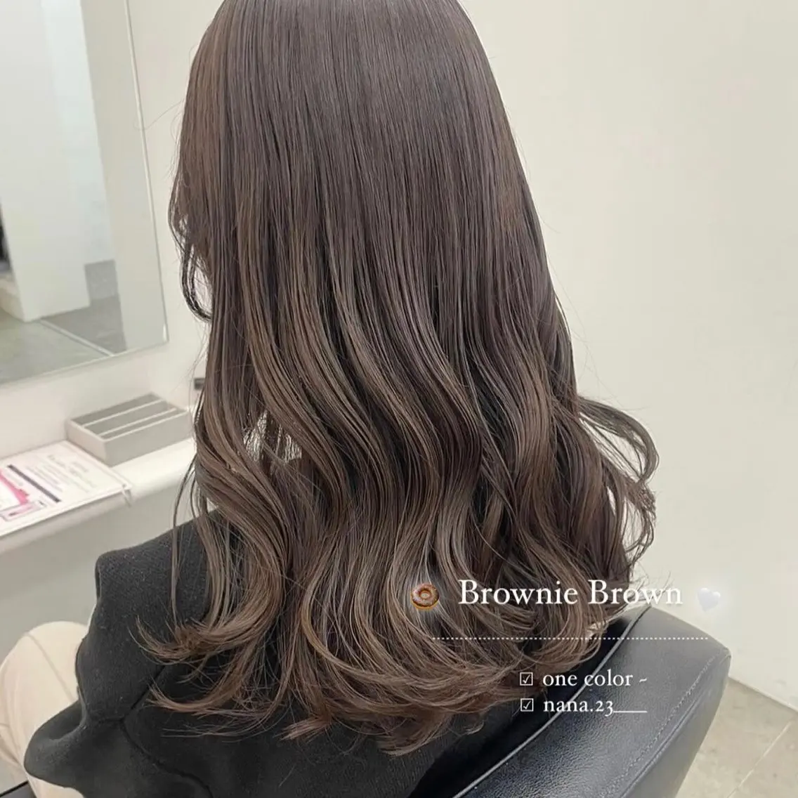 ロング カラー ブラウンカラー カット ヘアカラー トリートメント ParveMix￤ 出石 菜々🥂のヘアスタイル