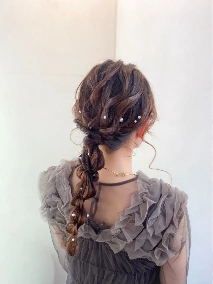 ヘアアレンジ ヘアセット hair make もりした ゆうのヘアスタイル