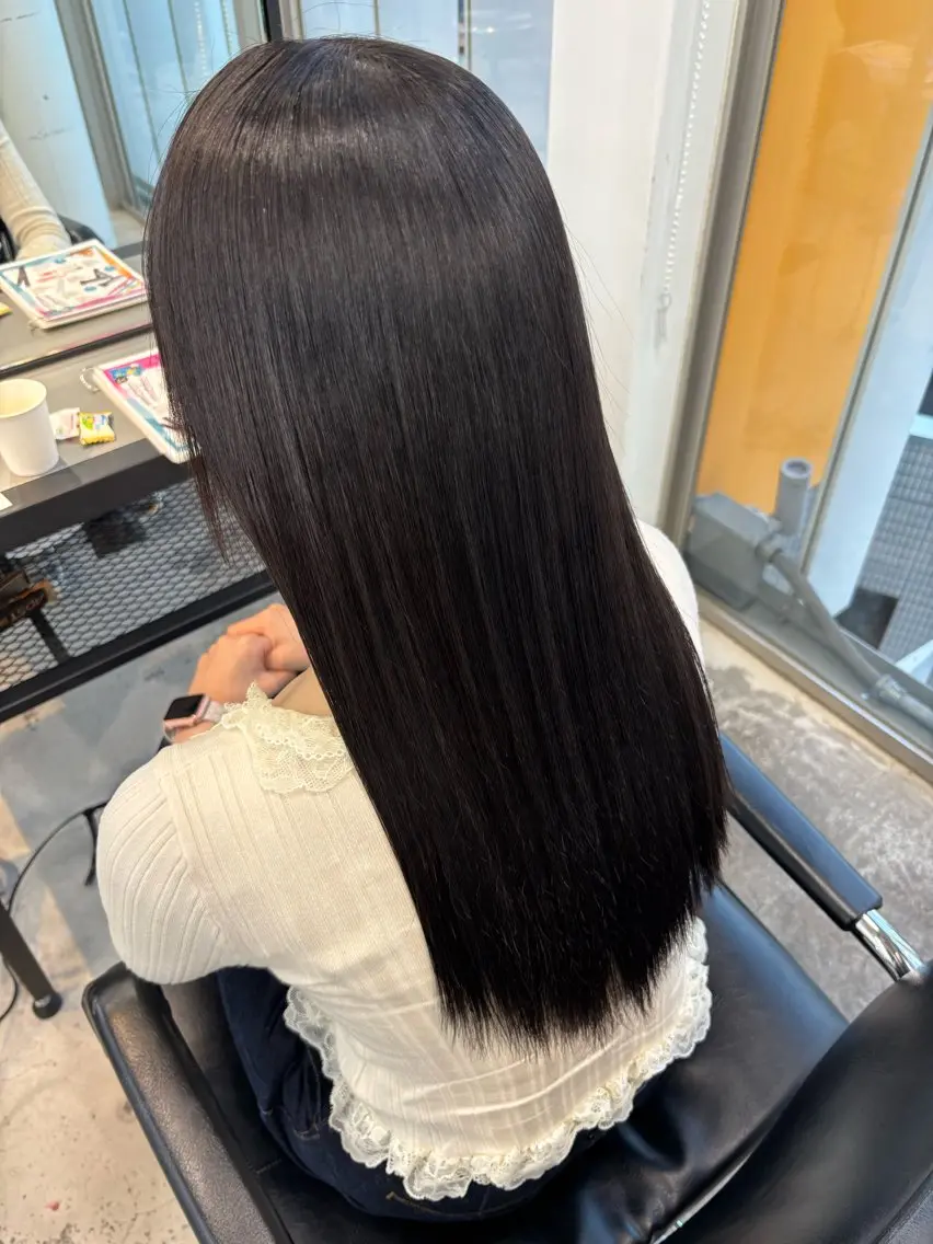 ロング カラー ヘアカラー トリートメント ダメージレス艶髪 🦋MISAKI🦋のヘアスタイル