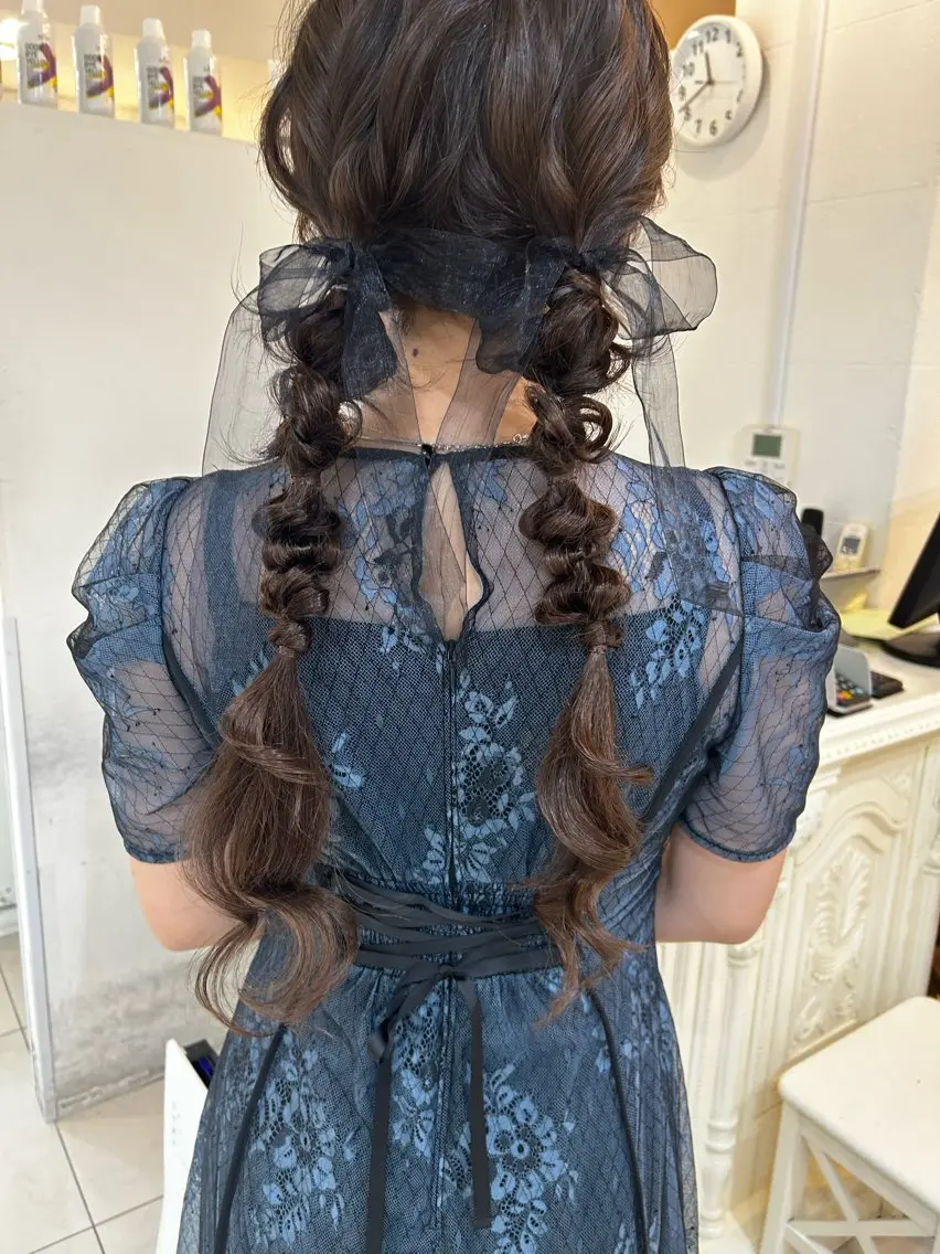 ロング ヘアアレンジ ヘアセット 透明感カラー🫧ヘア セット🫧松本菜月の眉毛・アイブロウイメージ