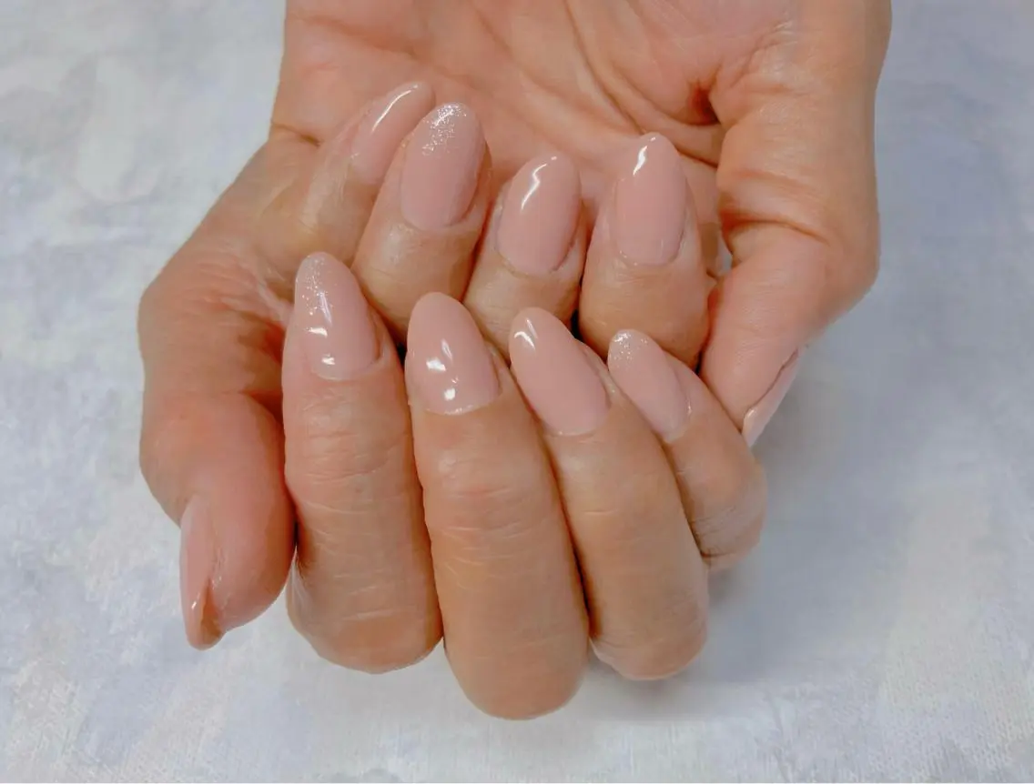 ネイル キラキラネイル ラメ(グリッター) オフィスネイル ワンカラーネイル COCO Nail　光が丘駅近のネイルデザイン