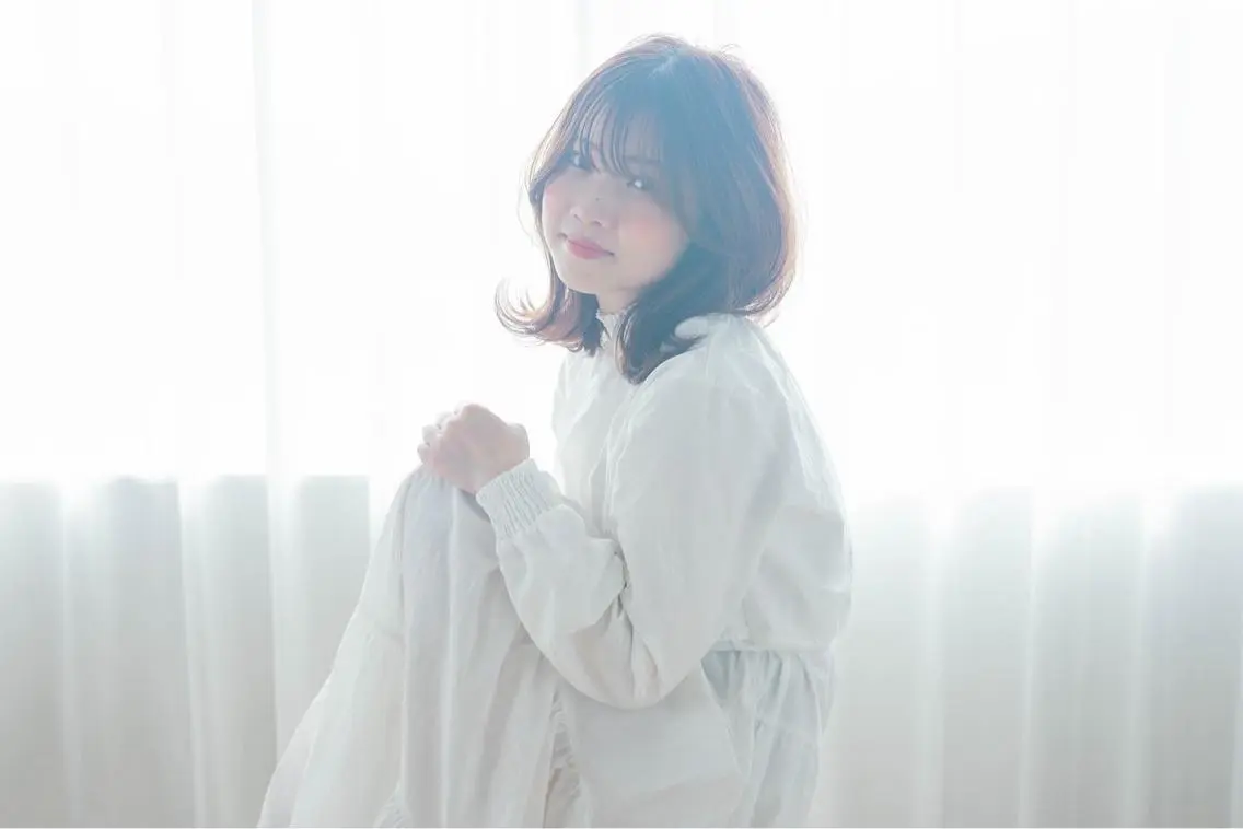 セミロング カラー くびれヘア 韓国風ヘア レイヤーカット トリートメント 小野 和摩のヘアスタイル