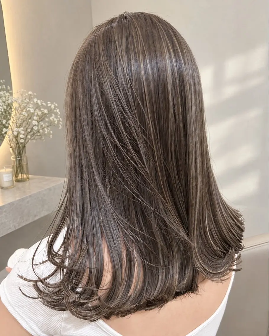 カラー ハイライトカラー 🎀yuzu🎀 ハイライトモデル募集のヘアスタイル