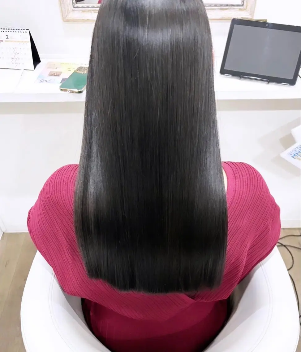 ロング カラー パーマ ブリーチ 髪質改善 ロング トリートメント 酸性ストレート ヘアカラー 縮毛矯正 💎髪質改善専門 jewel boxのヘアスタイル