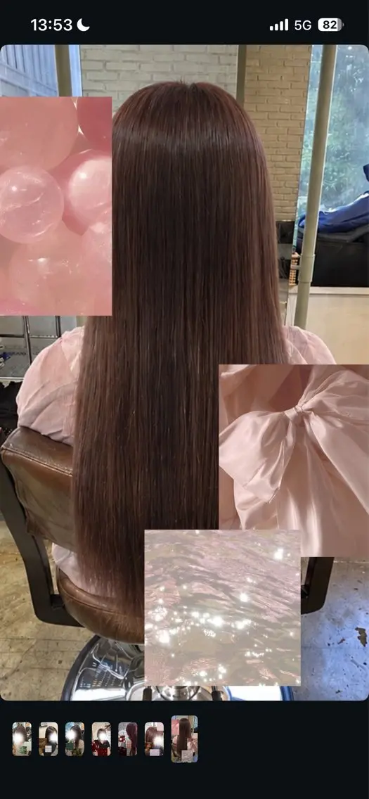 カラー 透明感カラー ピンクカラー 🌻 ユズカのヘアスタイル