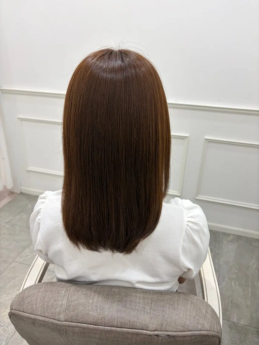 【傷み軽減でも明るく✨️】ブリーチなしダブルカラー🧸𓈒🫧の写真