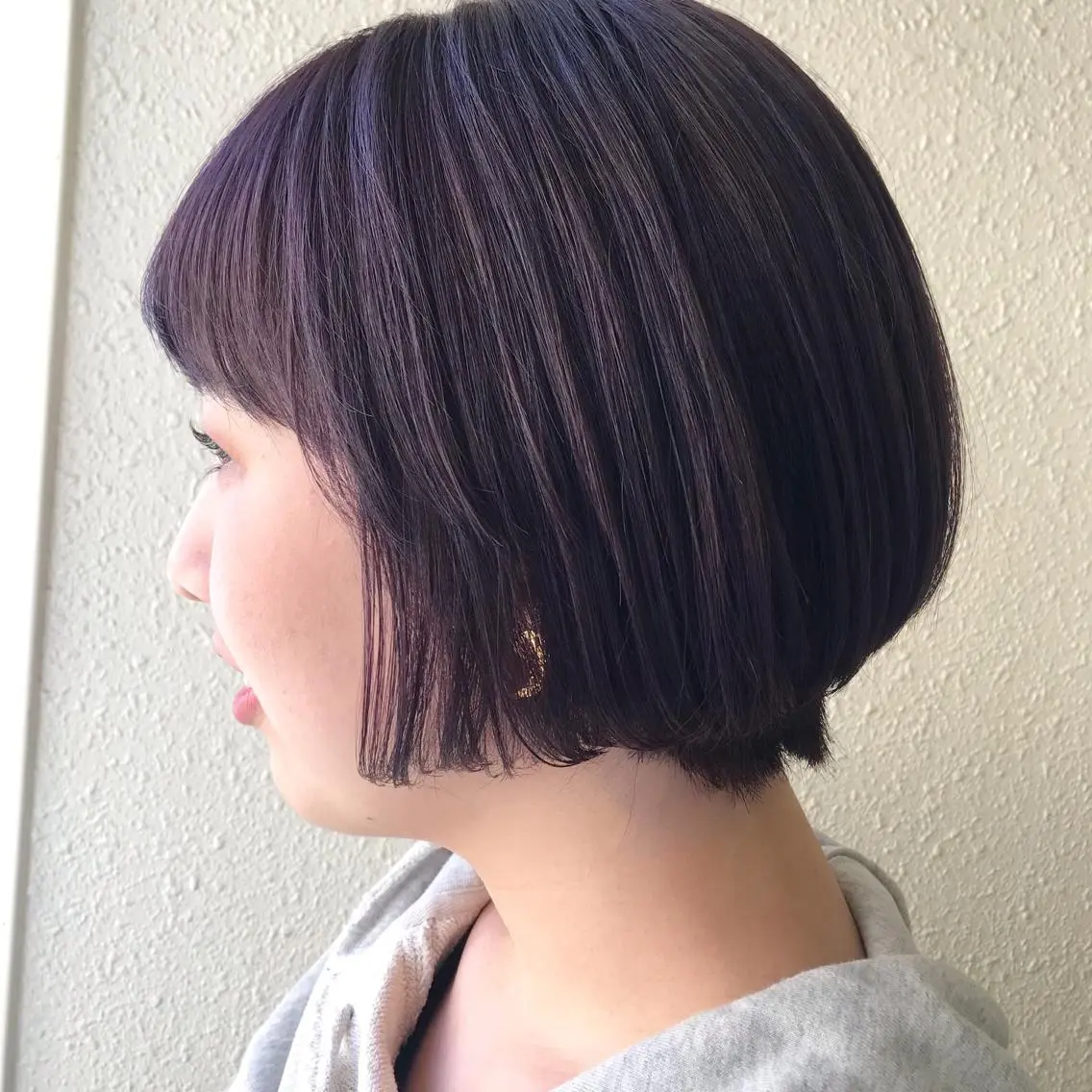ショート パープルカラー kiyono ⭐︎ダブルカラーのヘアスタイル
