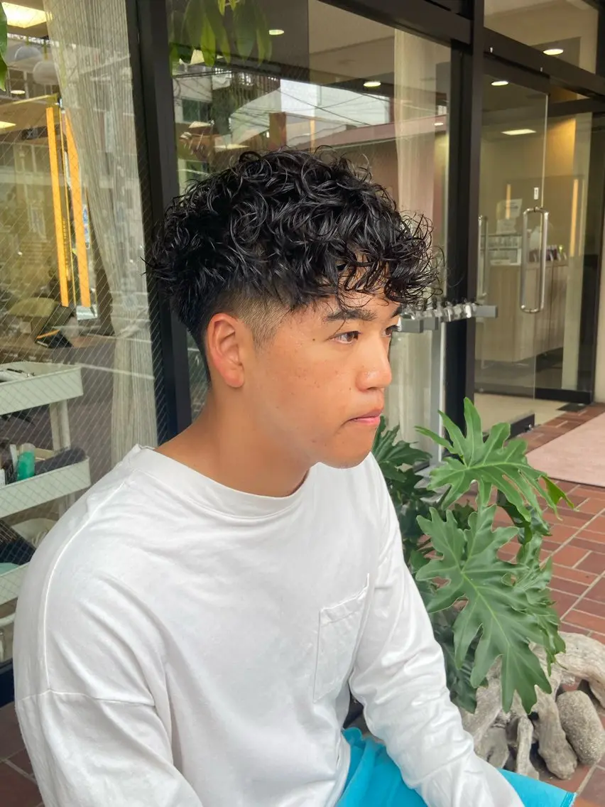 ショート パーマ メンズ メンズパーマ メンズ特化/茅ヶ崎 style磯貝裕介のヘアスタイル